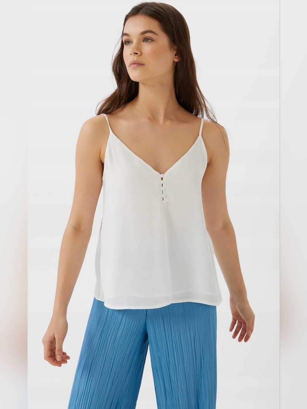 Dynamite White Formal Tank Blouse
